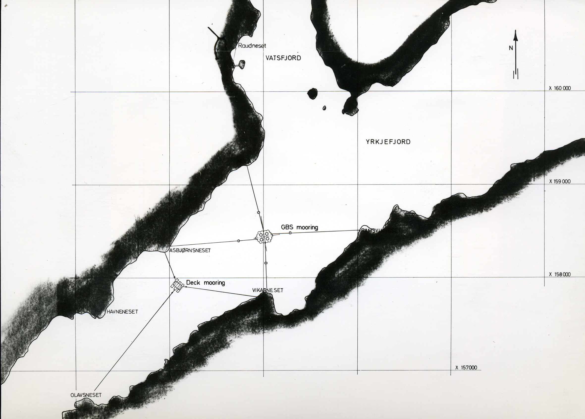 Statfjord B i Yrkjefjorden Statfjord